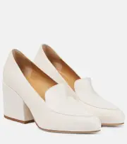 [Gabriela Hearst] Gabriela Hearst Adrian leather loafer pumps AU 9 neutrals