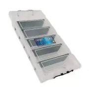 NNEDSZ Under Bed 6 Compartment Storer with Wheels 27L Container Tub Storage Unit