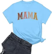 [Generic] Summer Tops Short Sleeve Tops Going Out Beach Vacation Outfits Workout Tshirts, Sky Blue, Medium