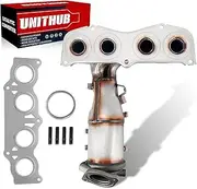 Exhaust Manifold Catalytic Converter Front 47107 674-044 Compatible for Toyota Camry Solara 2.4L L4 2006 2007 2008 2009 Direct Replacement (EPA Compliant)