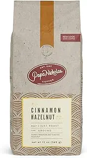 PapaNicholas Coffee Whole Bean Coffee, Cinnamon Hazelnut, 10 Ounce
