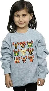 [Absolute Cult] Disney Girls Lilo & Stitch Halloween Costumes Sweatshirt