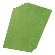 Glitter EVA Foam Sheets Soft Paper Self-Adhesive 11.8 x 7.8 Inch Dark Green 6Pcs