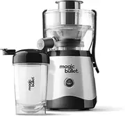Nutribullet Magic Bullet Stainless Steel Silicone Centrifugal Juicer, 400W, Set of 10 Pieces, 16 oz, Black, Compact and Dishwasher Safe Design, Juice On The Go in Two