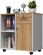 File Cabinet Mobile Locking File Cabinet Office Cabinet Data Cabinet Printer Cabinet Office Low Cabinet Storage Cabinet Office Drawer(Natural)