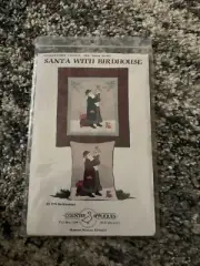Country Applique Santa With Birdhouse Quilt Pattern 1994 Old Santa Series