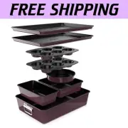 Complete 8-Piece Nonstick Bakeware Set with Muffin & Cake Pans - Dishwasher Safe