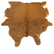Glacier Wear Cow Hide Leather Hair-On Rug #566