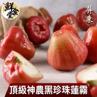 在飛比找森森購物網優惠-【鮮食堂】屏東頂級神農黑珍珠蓮霧2箱(3斤/13~16顆裝/