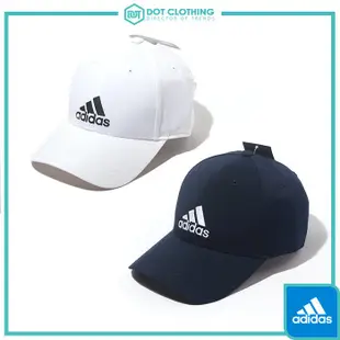 DOT 聚點 ADIDAS PERF CAP 白黑 深藍白 大LOGO 刺繡 透氣 棒球帽 老帽 男女