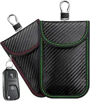 Faraday Pouch for Car Keys,2 Pack Faraday Key Fob Protector Bag,Car RFID Signal Blocking Pouch,Anti-Theft Car Security Cage