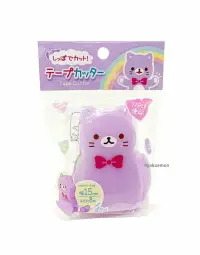 在飛比找樂天市場購物網優惠-日本 貓咪膠帶台 膠帶切割 辦公室療癒小物 文具 事務用品＊