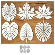 Leaf Frame Metal Cutting Dies Stencils Scrapbooking Photo Album DIY Crafts 6Pcs