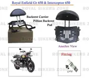 Pillion "Backrest Carrier" Fit For Royal Enfield Interceptor /Continental GT 650