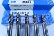LOT ( 5 PCS ) KYOCERA SGS 36570 CARBIDE 1/4" Z-CARB END MILLS MACHINIST TOOLS