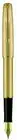 Parker Sonnet Fountain Pen 14Kt Dimonite High Luster Gold Fine Pt New In Box