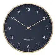 One Six Eight London HENRY 40cm Petrol Blue Silent Wall Clock