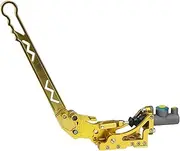 Universal Car Hydraulic Handbrake Racing Hand Brake Parking Rally Lever Vertical/Horizontal Drift Handbrake(Gold)