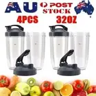 4PACK Replacement 32oz Cups Flip Top To Go Lid for NutriBullet 600w 900w AU