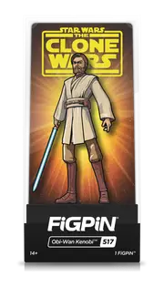 FiGPiN 517 Star Wars The Clone Wars Obi-Wan Kenobi - New, Unopened