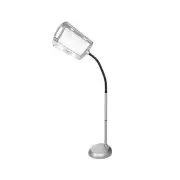 2.5X Lighted Full Page Magnifier with Flexible Neck Floor Stand - Floor Lamps