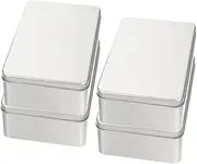 iplusmile 4Pcs Portable Dice Storage Box with Liners Scratch Resistant Iron Dice Organizer for Games and Crafts Easy Open Lid Dice Collectors
