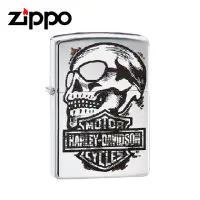 在飛比找momo購物網優惠-【Zippo】哈雷競速骷髏頭 打火機(29281)