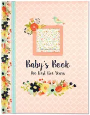 Peter Pauper Press Baby's Book The First Five Years - Floral 325952