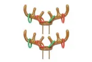 Inflatable Reindeer Ring Toss Game with Red Christmas Bag (New In Box) Fun