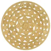 Handmade Braided Jute Area Rug 120cm Eco-Friendly Natural Fiber Home Decor
