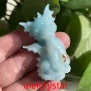 Natural amazonite little Flying Dragon Quartz Crystal Hand Carved random 1pc