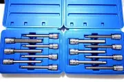 14 PC MM METRIC & SAE LONG ALLEN HEX WRENCH BIT KEY SOCKET TOOL SET