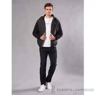 【ROBERTA 諾貝達】簡約休閒 鋪棉夾克外套(黑色)