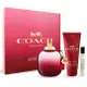 COACH COACH 曠野玫瑰淡香精禮盒[90ml+7.5ml+身體乳100ml]