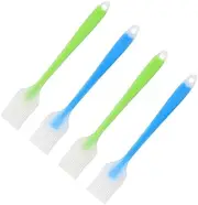 4pcs Silicone Basting Brush Set BBQ Sauce and Oil Brush Portable Grill Baking Tool Heat Resistant Easy to Clean for BBQ Kitchen Outdoor Use