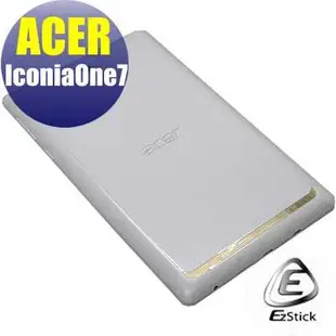 【EZstick】ACER ICONIA ONE 7 7吋 TD070VA1 二代透氣機身保護貼(平板機身背貼)