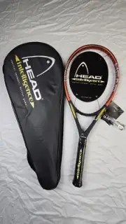 VTG NOS Head Intelligence i.S1 Tennis Racket 4 1/2" Unstrung W/Cover OS 107 Sq