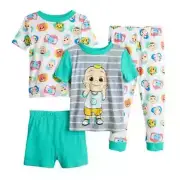 New Toddler Boy CoComelon 4 Piece Pajama Set 2 3 4