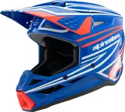 Alpinestars SM3 Wurx Youth Motocross Helmet, white-red-blue, Size M for Men White Red Blue
