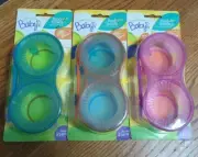 Just Because Baby jar baby food holder bowls with spoon.