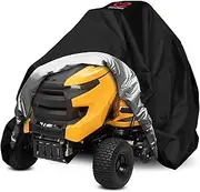 2win2buy Lawn Mower Cover Heavy Duty Waterproof Polyester Oxford Mower Covers - UV & Dust & Water Resistant, Weather Resistant,Universal Fit Drawstring & Storage Bag (Riding Lawn Mower Cover)