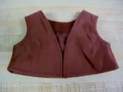 Light or Dark BROWN SUEDE CLOTH VEST for 16" CPK Cabbage Patch Kids