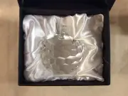 Crystal Apple Oleg Cassini Paperweight NEW in Box
