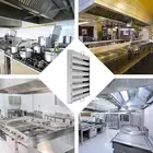 Range Hood Baffle Filter with Handles Professional Stainless Steel Vent