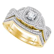 1/2CT-Diamond 1/5CT-CRD BRIDAL SET