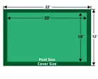 Meyco 10 x 20 Rectangle MeycoLite Mesh Green Safety Pool Cover - MCQS1020ML