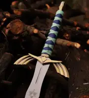 The Legend Of ZELDA Sword, Full Tang Skyward Link's Master Sword With Scabbard
