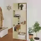 Display Storage Bookshelf Tier Bookcase Shelving Wooden Cabinet Shelf Rack Oak