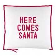 Here Comes Santa Face to Face Mini Pillow Size 13 in W x 11 in H Lot of 2