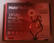 Tzumi HALOFLEXDUO 3.5 LED RING LIGHT - VLOG Phone Kit - Adjustable Color
